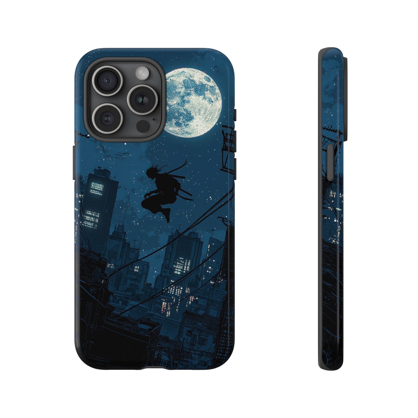 Moonlit Shadows: The Silent Ninja Phone Case for iPhone, Samsung & Pixel