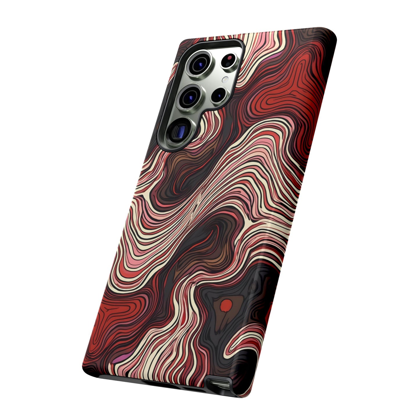 Abstract wavy illusion with swirling lines | Pattern Design