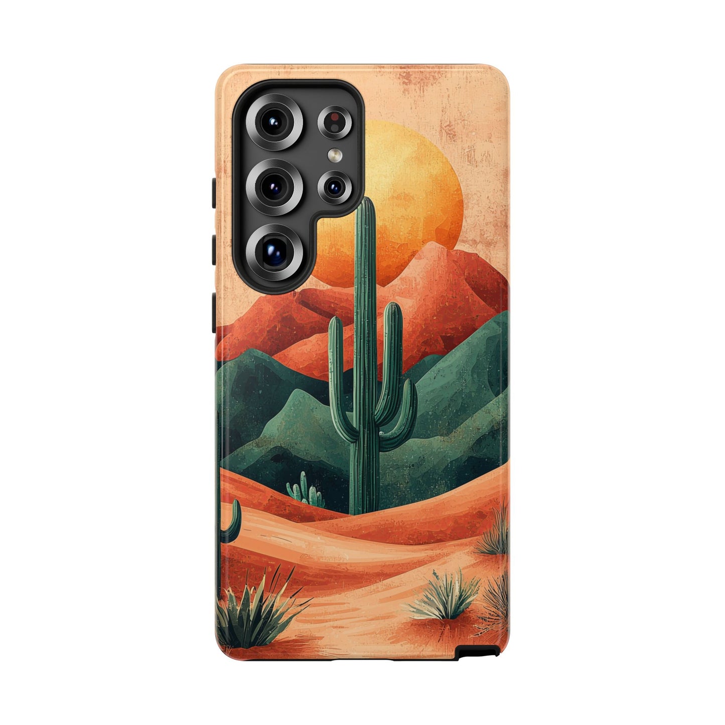 Sunset Cactus Dreams Boho Phone Case for iPhone, Pixel & Samsung