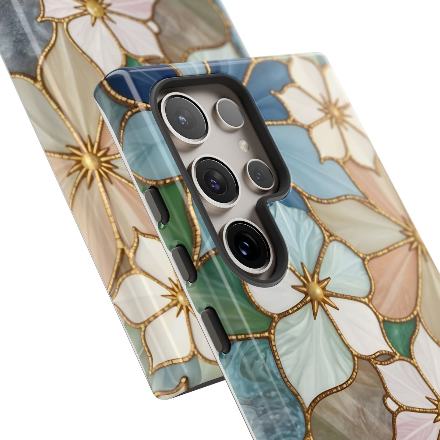 Floral Symphony: Stained Glass Elegance