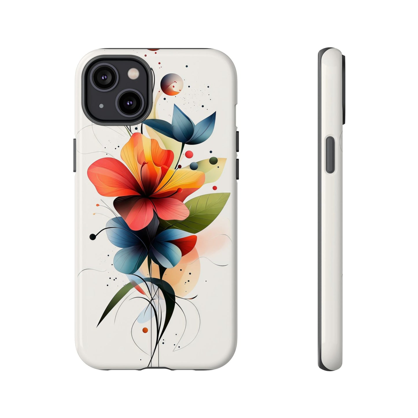 Vibrant Bloom – Modern Floral Art Phone Case for iPhone, Pixel & Samsung
