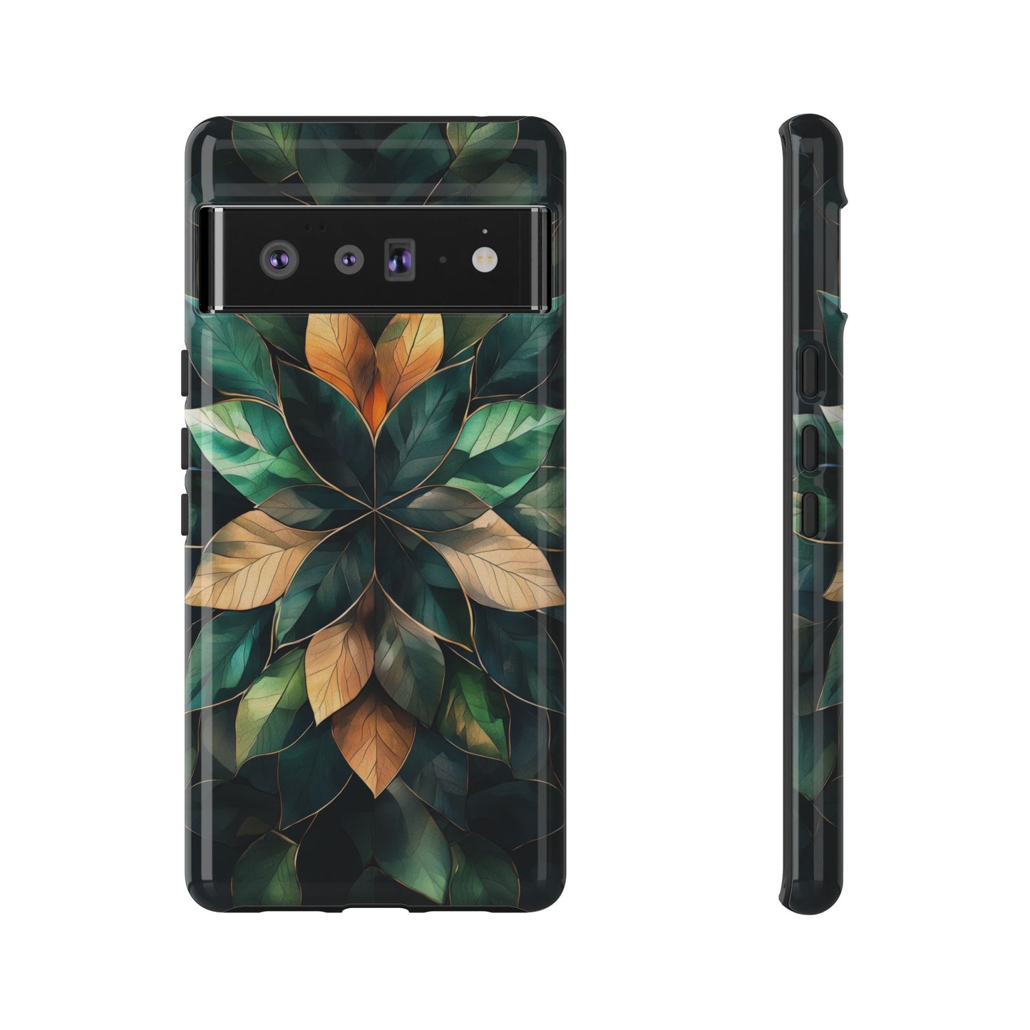 Golden Harmony Leaf Phone Case for iPhone, Samsung & Google Pixel