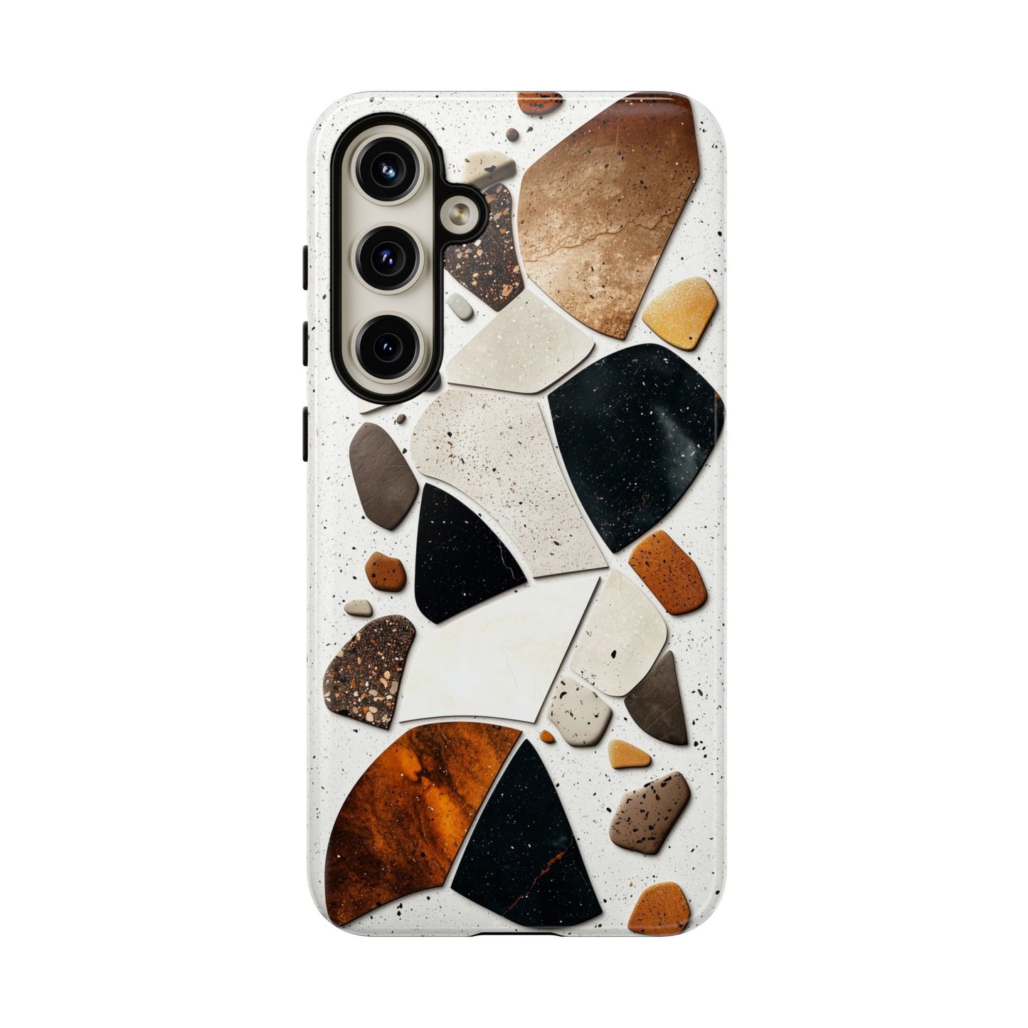 Earthy Terrazzo Abstract Phone Case β Natural & Bold for iPhone, google Pixel & Samsung