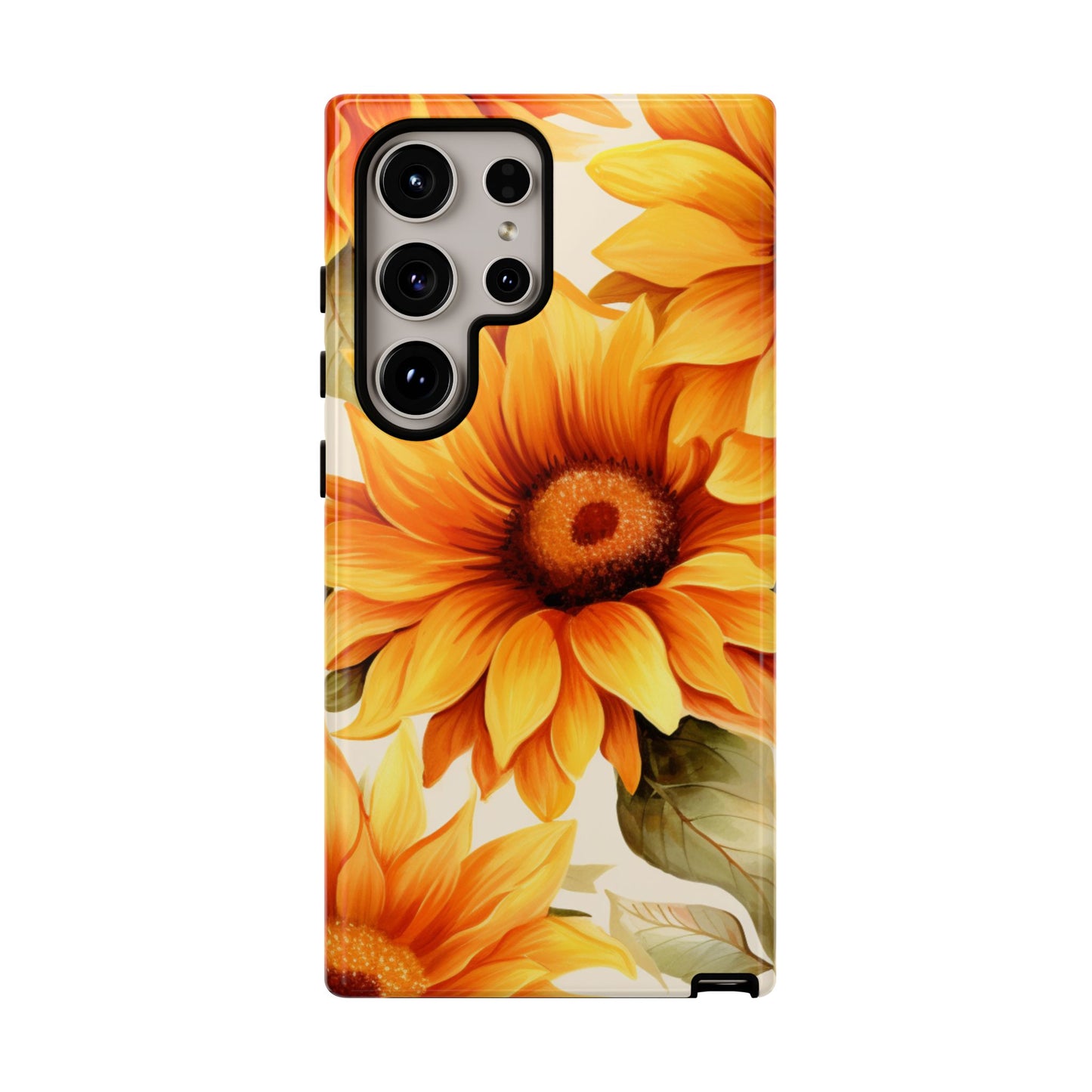 Golden Sunflower Glow Mobile Case – Radiant & Elegant
