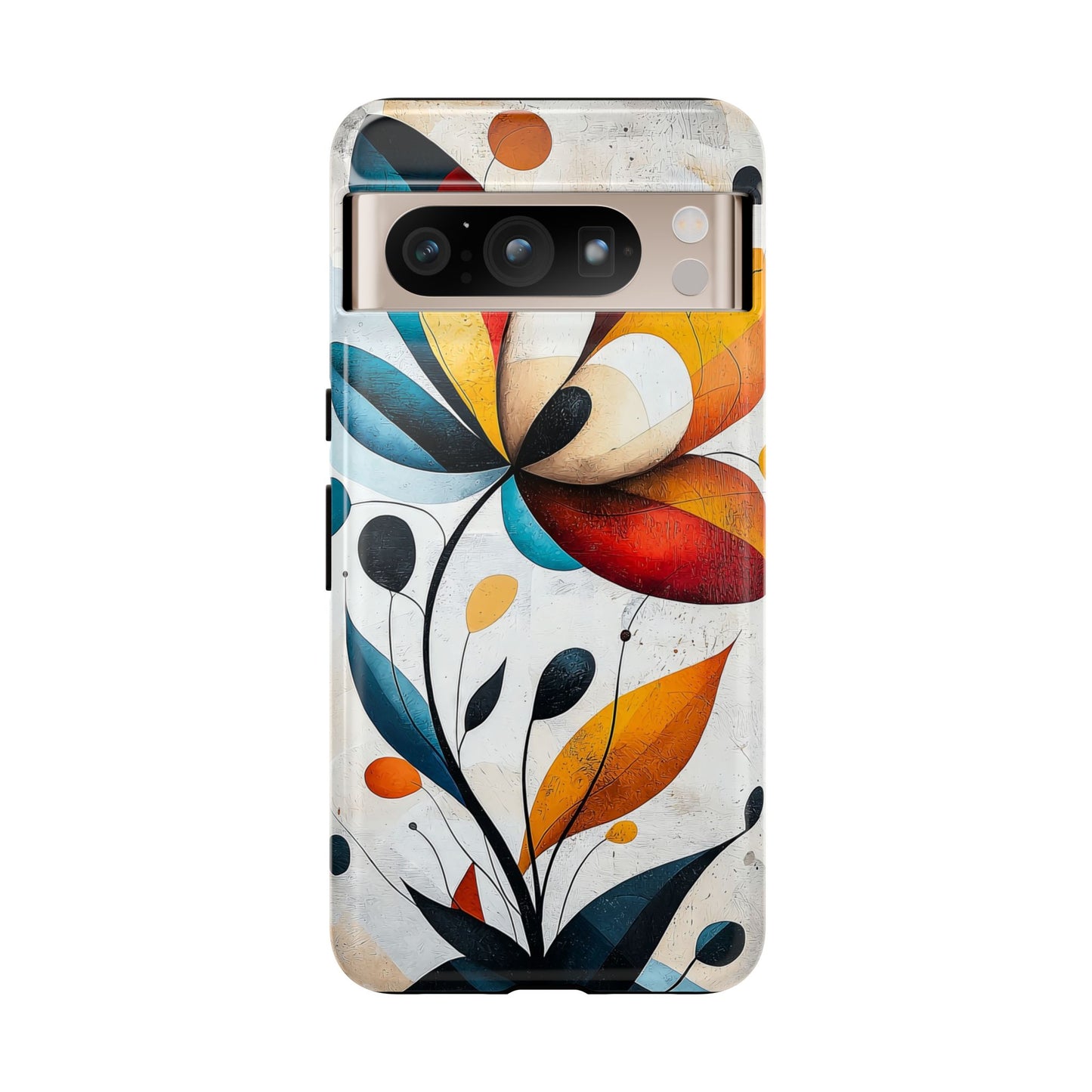 Prism Bloom – Bold Geometric Floral Case for iPhone, Pixel & Samsung