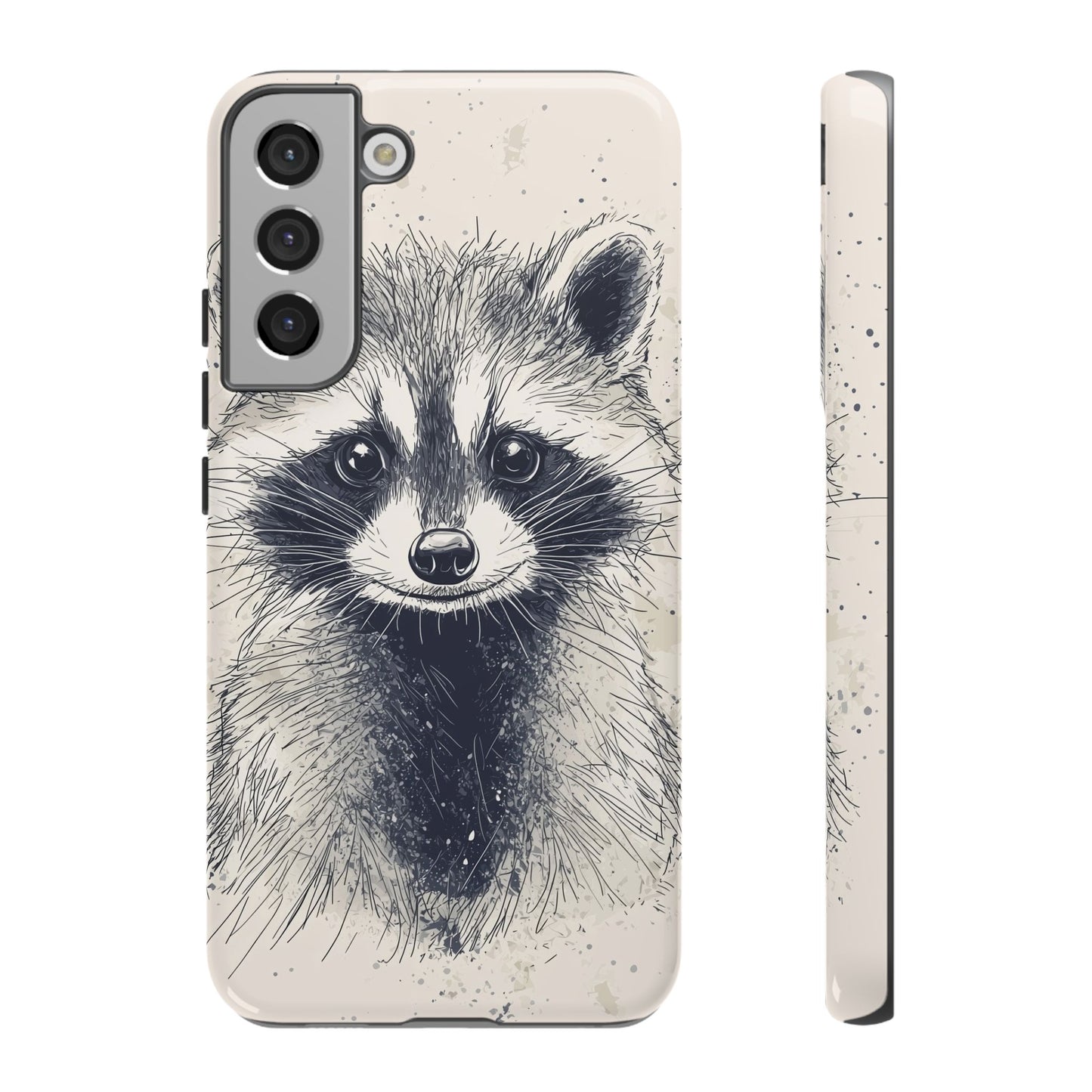 Midnight Mischief: Raccoon Portrait Phone Case for iPhone, Samsung & Pixel