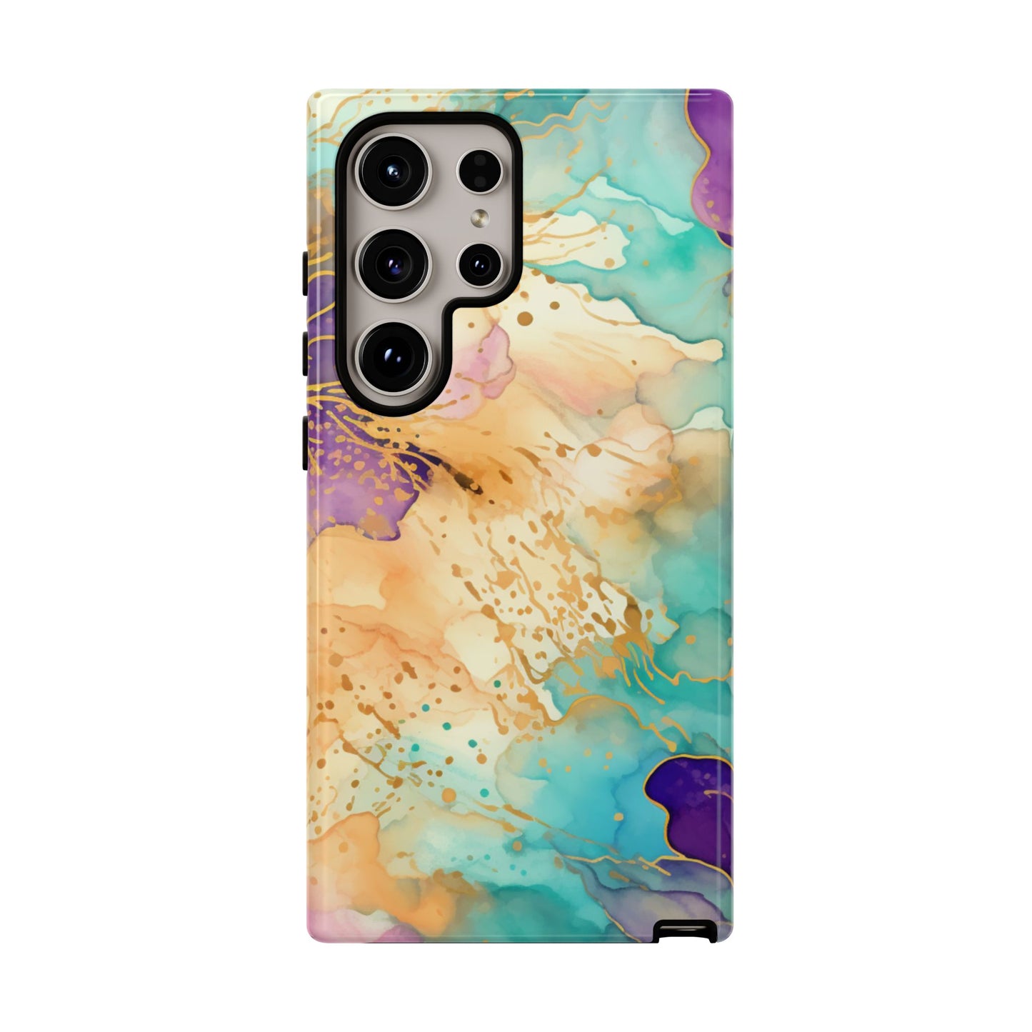 Golden Aura Abstract Watercolor Mobile Case