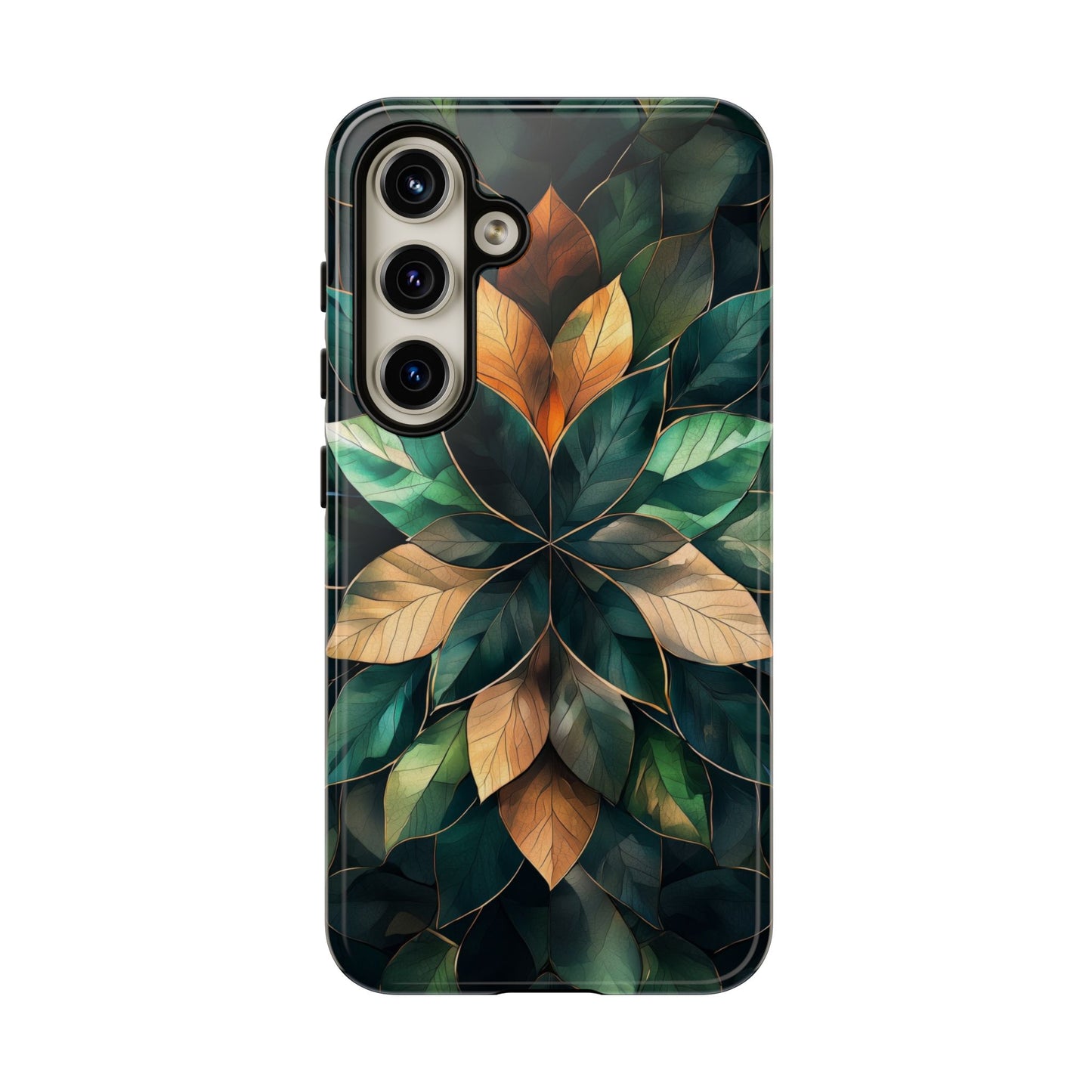 Golden Harmony Leaf Phone Case for iPhone, Samsung & Google Pixel