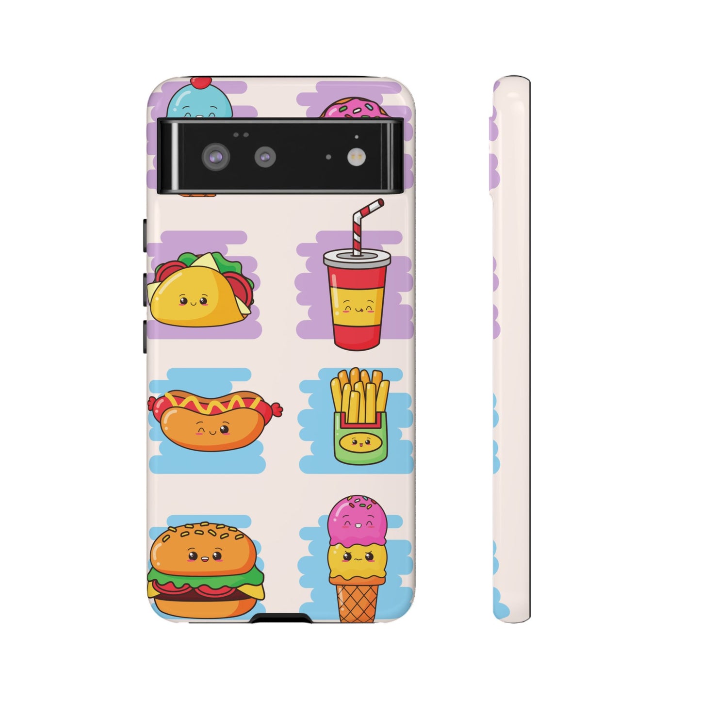 Kawaii Fast Food Phone Case β Cute & Fun Design for iPhone, Samsung, Google Pixel