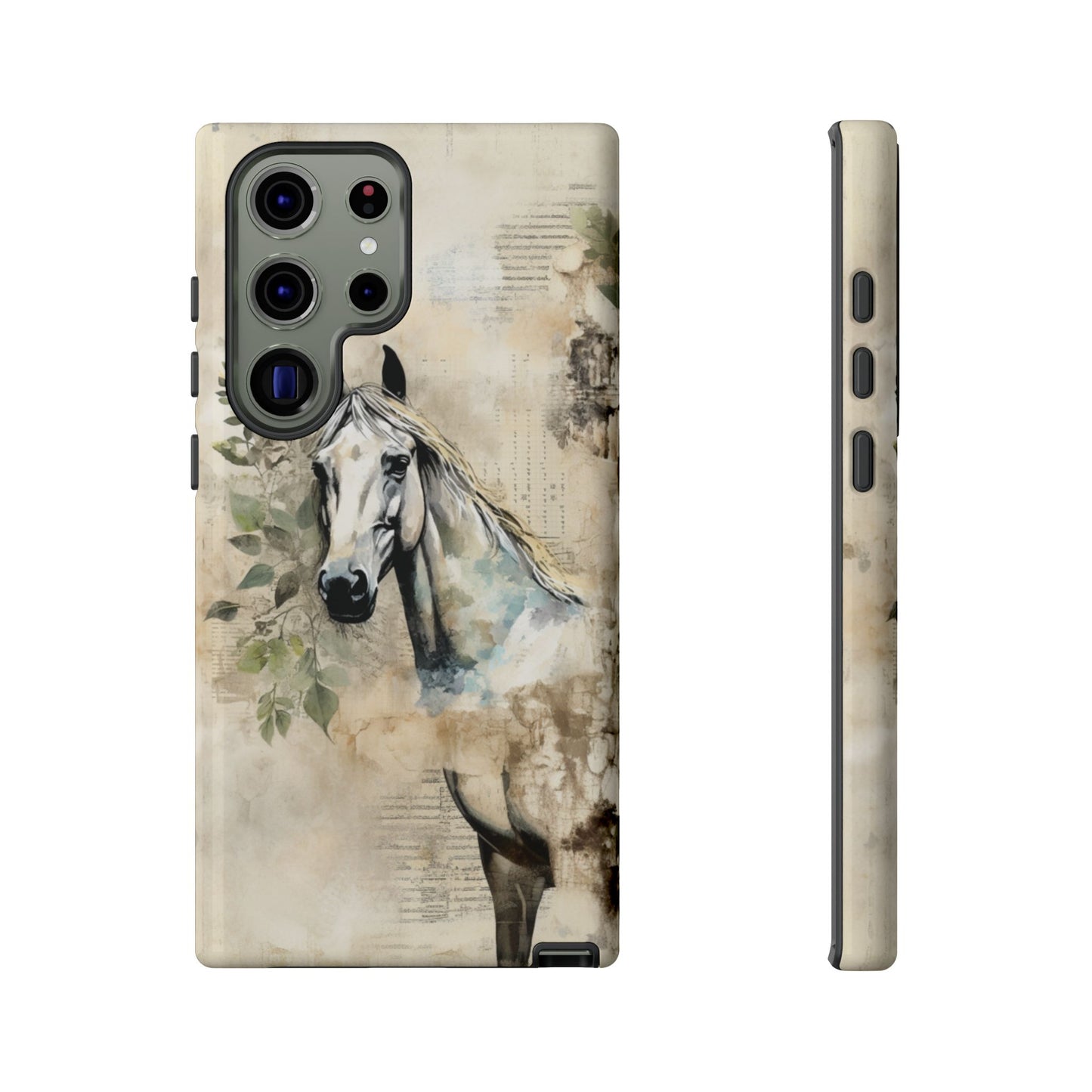 Watercolor Horse Print Phone Case - iPhone, Samsung & Google Pixel Cover - Artistic Equestrian Phone Case, Animal Lover Gift