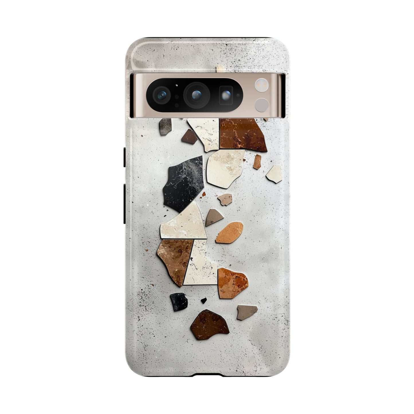 Modern Terrazzo Fragments Phone Case β Earthy & Minimalist for iPhone, google Pixel & Samsung