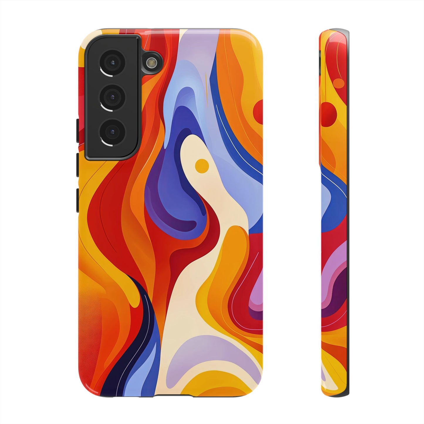 LavaFlow – Vivid Heatwave Abstract Phone Case for iPhone, Samsung & Pixel