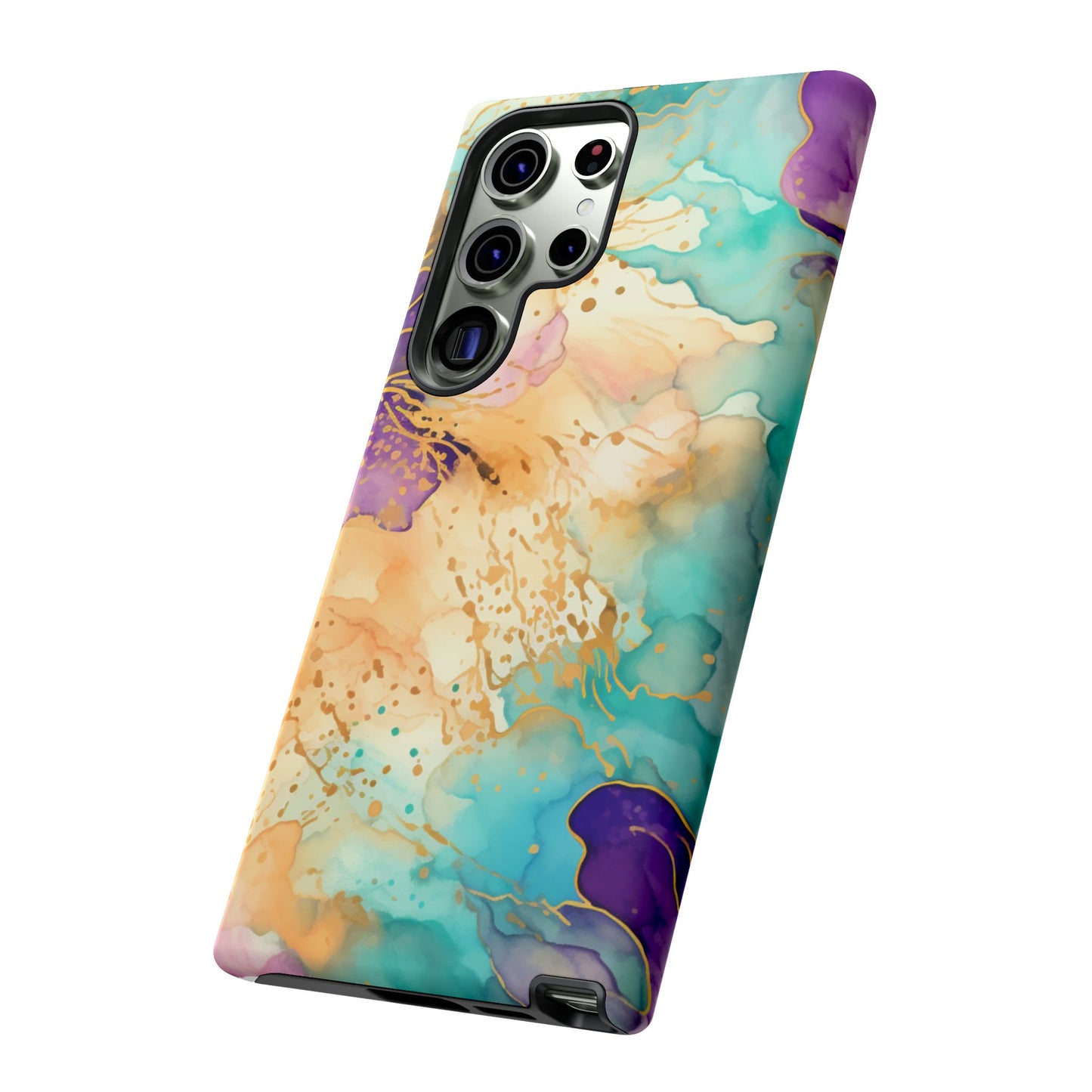 Golden Aura Abstract Watercolor Mobile Case