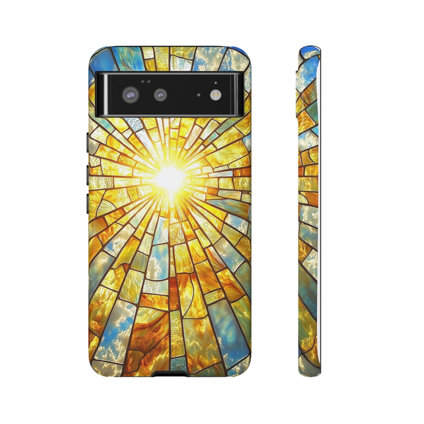 Heavenly Light – Radiant Sunburst Phone Case for iPhone, Samsung & Pixel