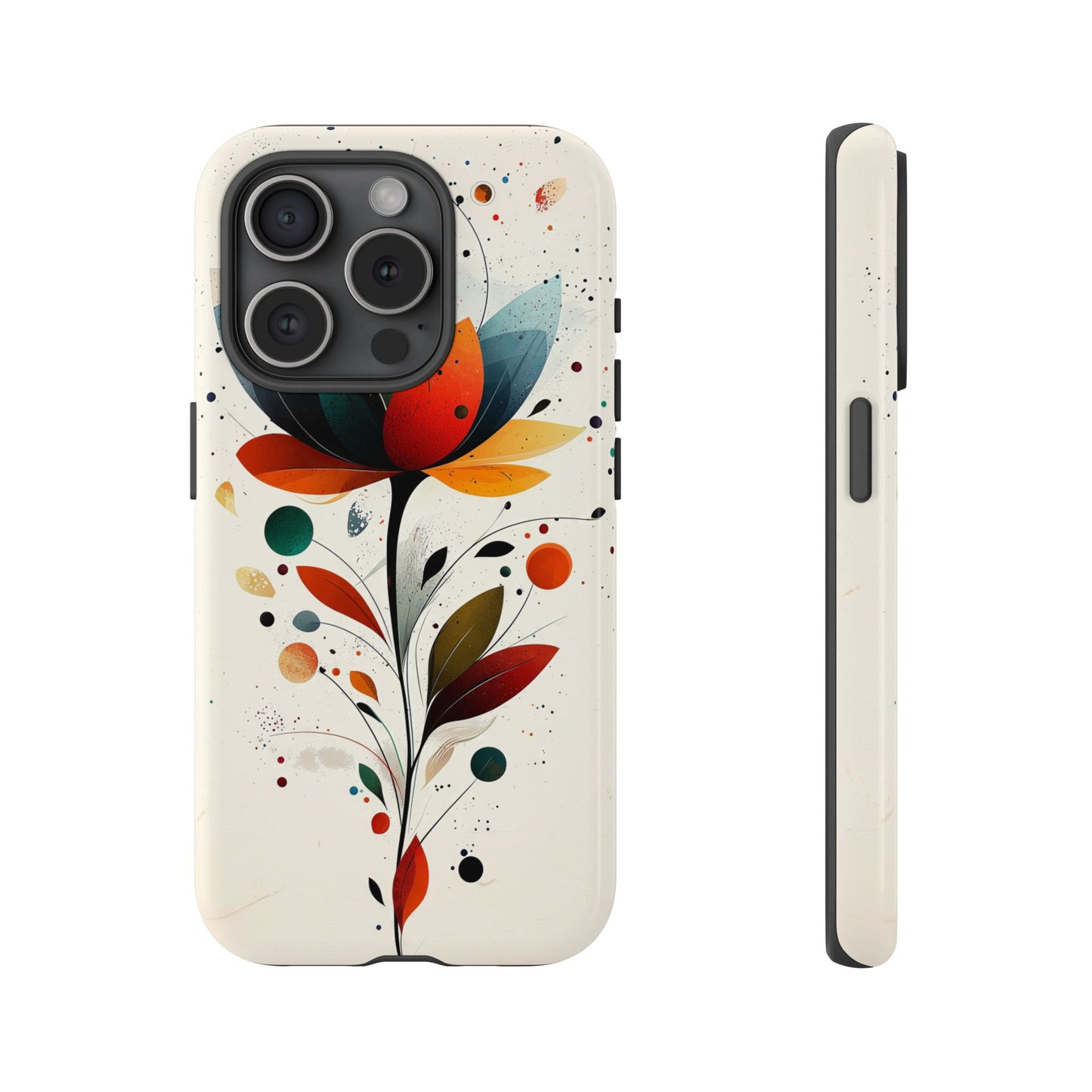 Celestial Petals – Abstract Floral Burst Phone Case for iPhone, Pixel & Samsung
