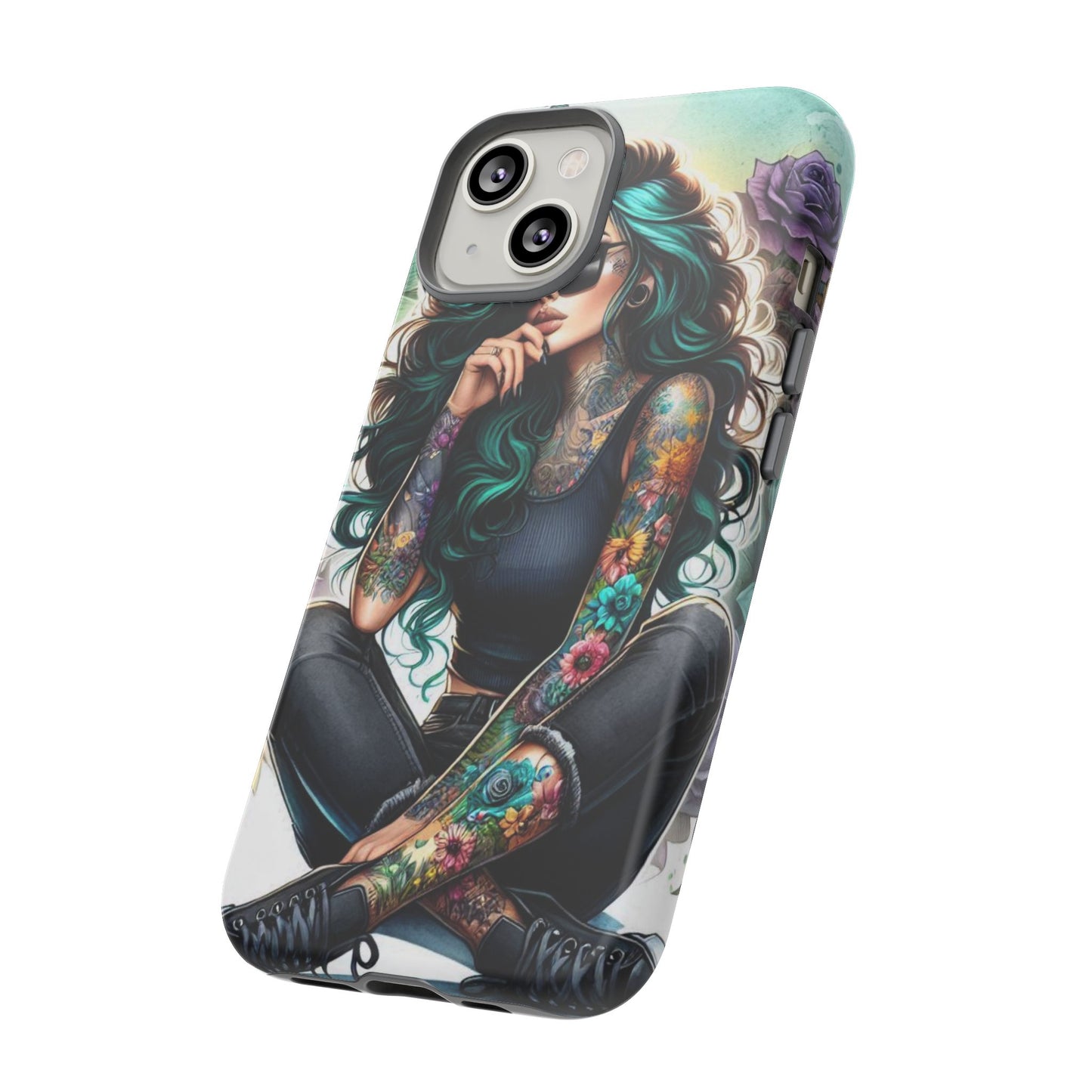 Urban Wildflower – Edgy Tattooed Beauty Mobile Cover