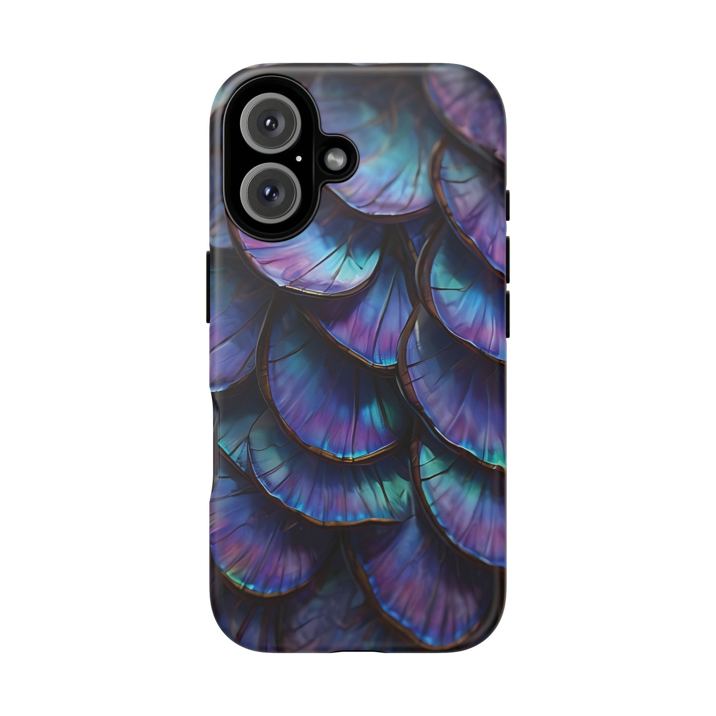 Abstract Macro Shot of Iridescent Butterfly Fish Scales Phone Case Design