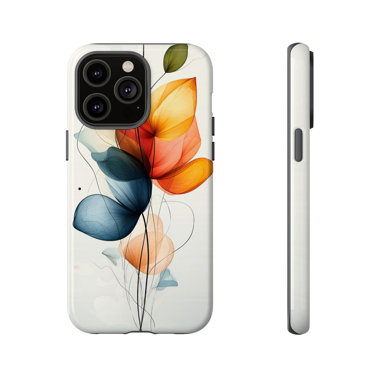 Whispering Petals – Elegant Floral Art Case for iPhone, Pixel & Samsung