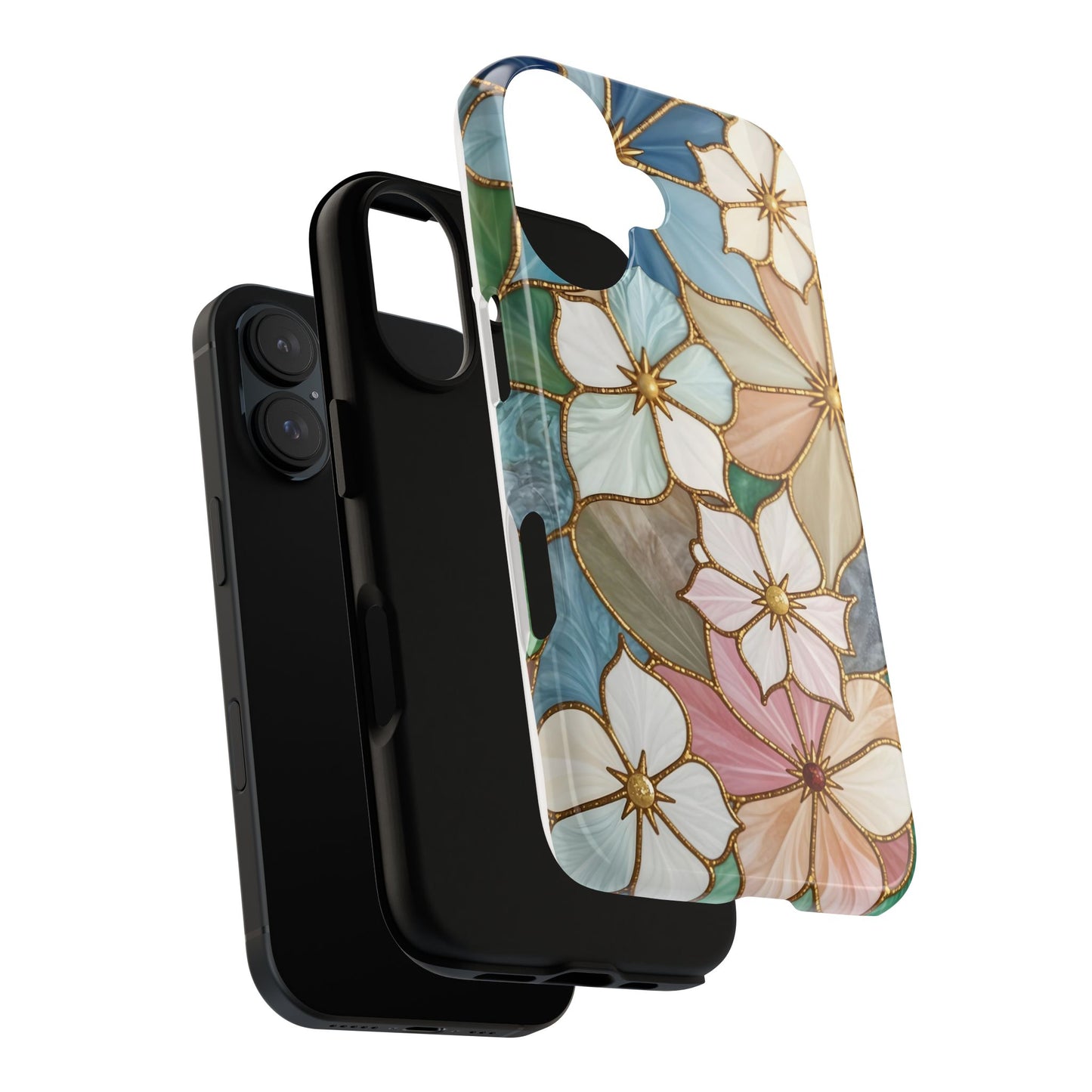 Floral Symphony: Stained Glass Elegance