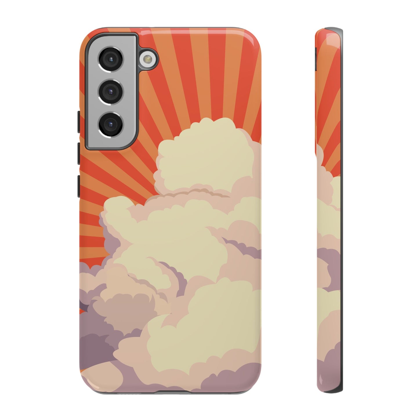 Retro Groovy Cloud Phone Case β 70s Aesthetic for iPhone, Samsung & Google Pixel