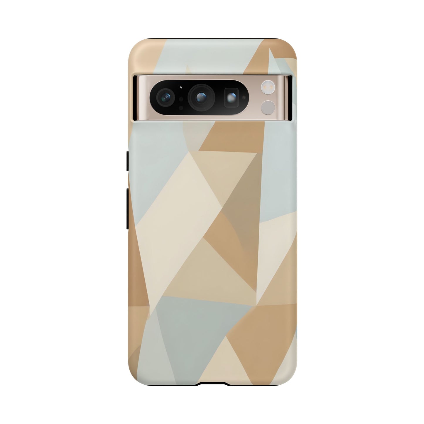 Neutral Geometrical Triangular Abstract Pattern