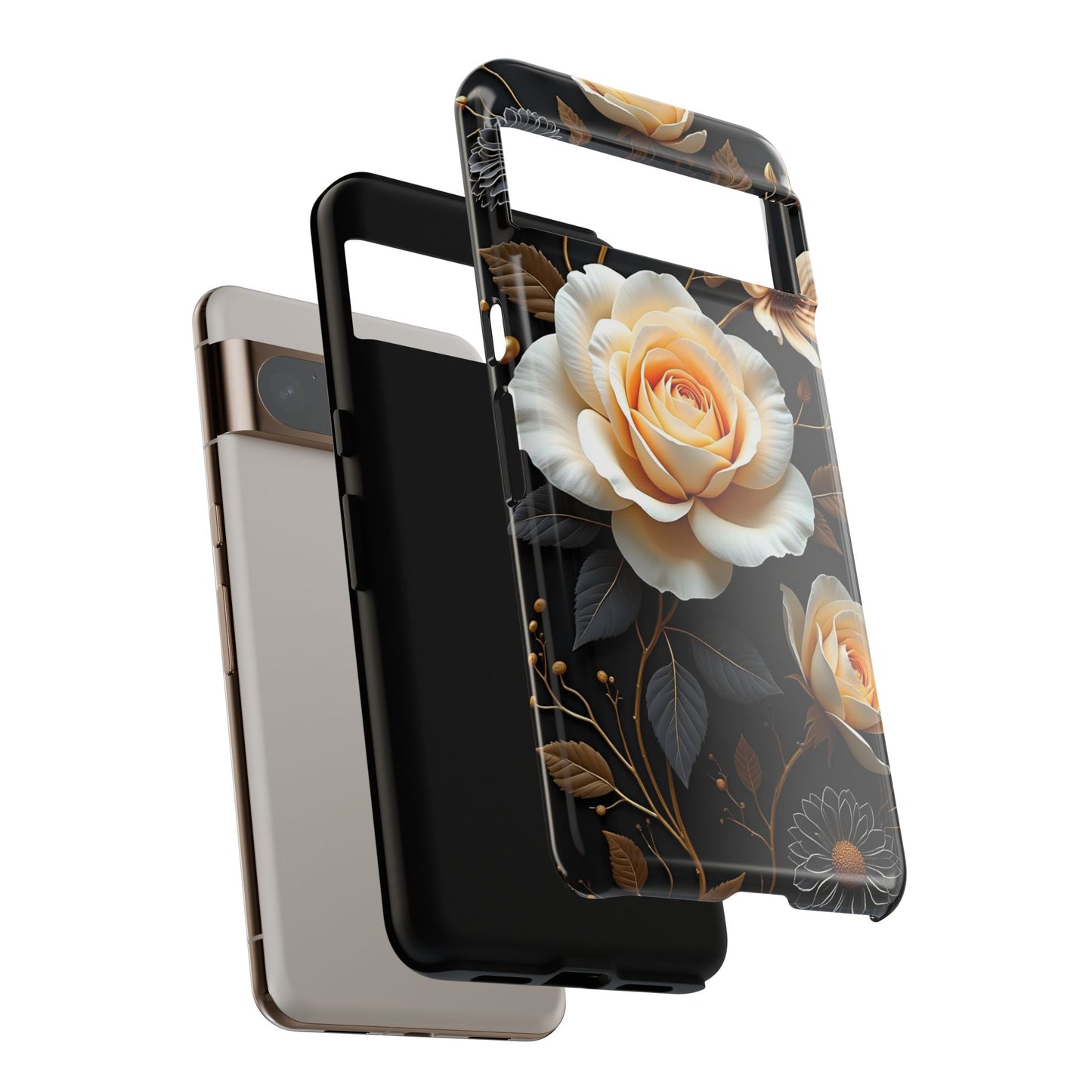 Elegant 3D Floral Design, Botanical Phone Case design for Iphone.