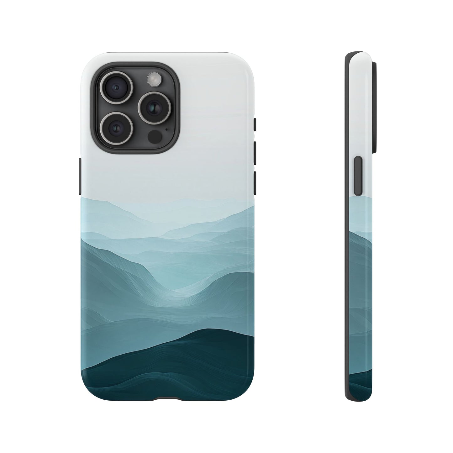 Tranquil Terrain – Misty Abstract Landscape Case for iPhone, Samsung & Pixel