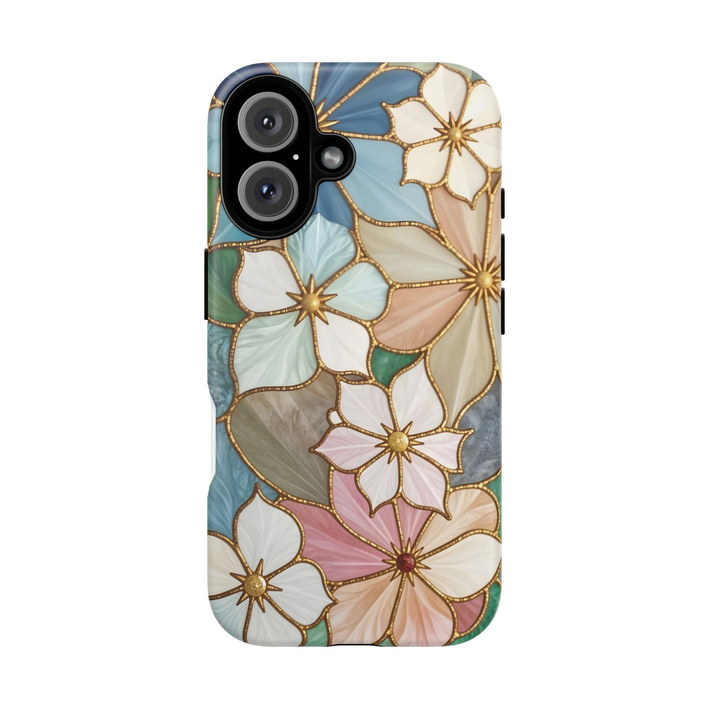 Floral Symphony: Stained Glass Elegance