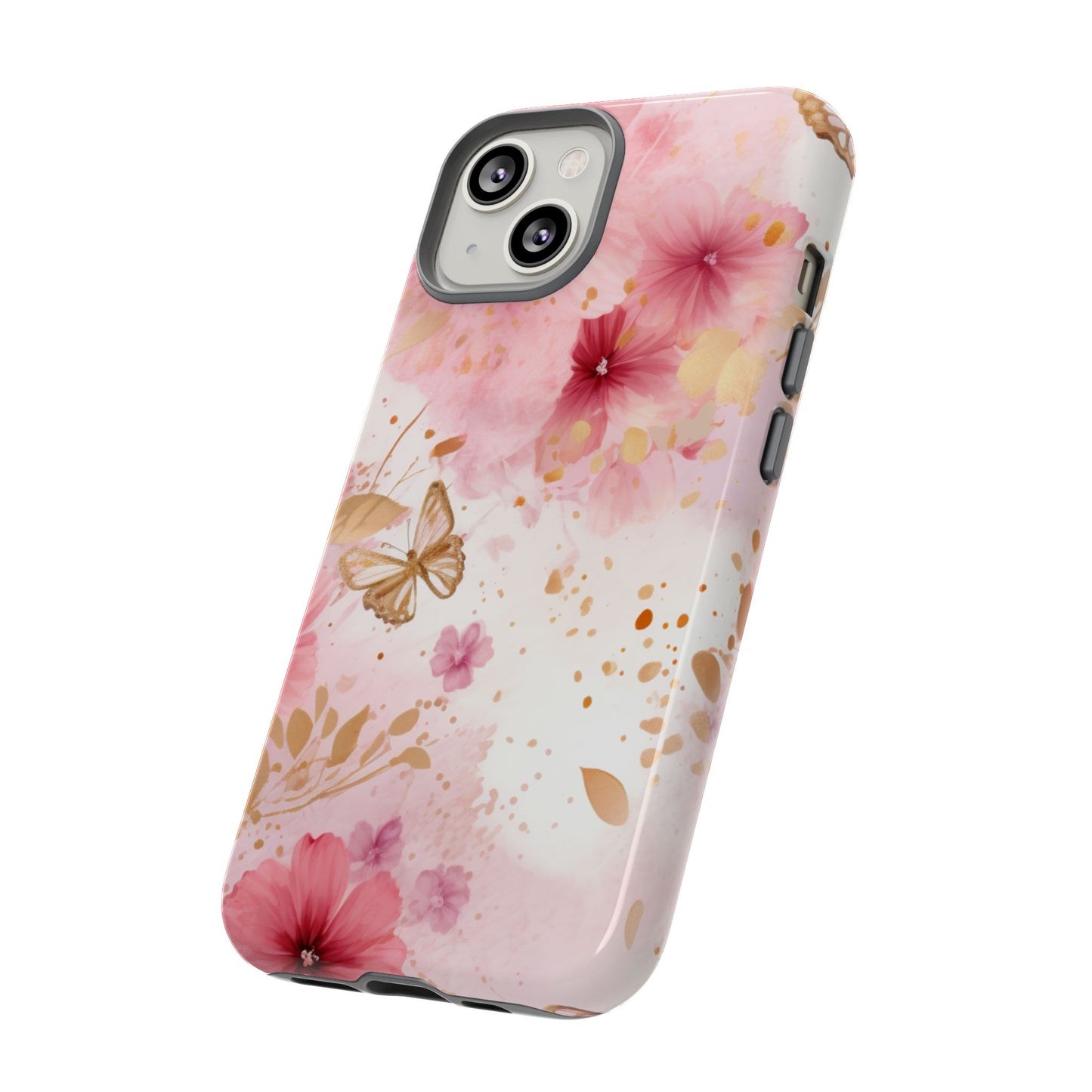 Blush Elegance Floral Mobile Case