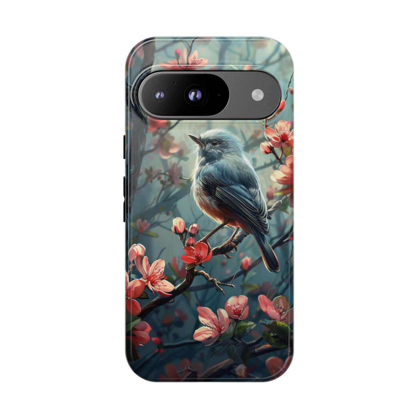 Floral Bird Phone Case β Elegant Nature-Inspired Design for iPhone, Samsung & Google Pixel