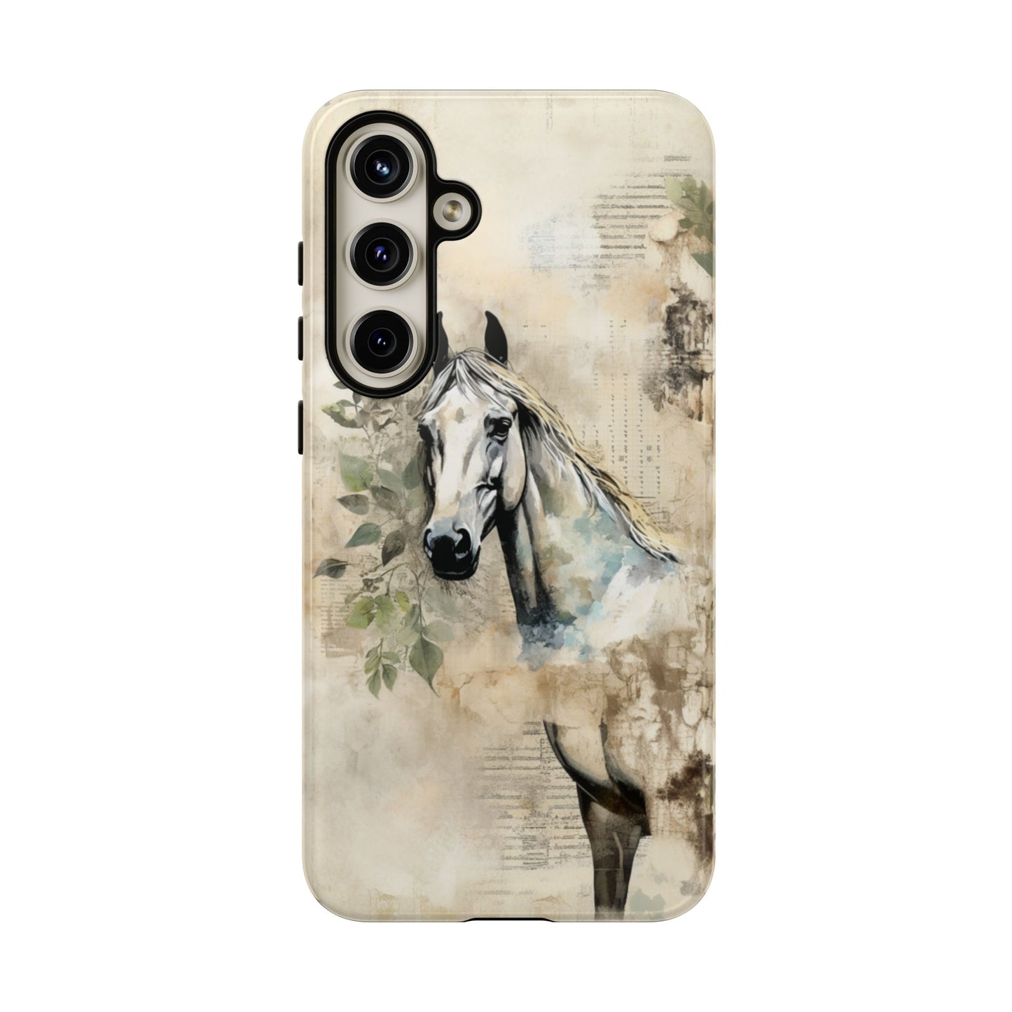 Watercolor Horse Print Phone Case - iPhone, Samsung & Google Pixel Cover - Artistic Equestrian Phone Case, Animal Lover Gift