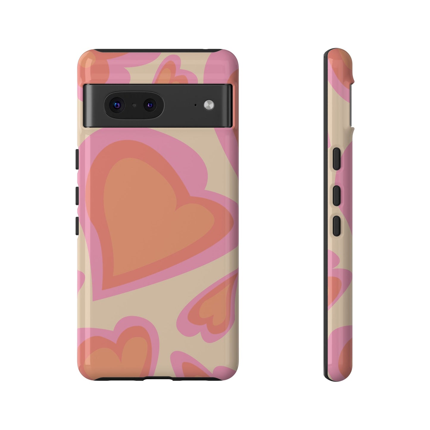 Retro Heart Phone Case – Cute Vintage Aesthetic for iPhone, Samsung & Google Pixel