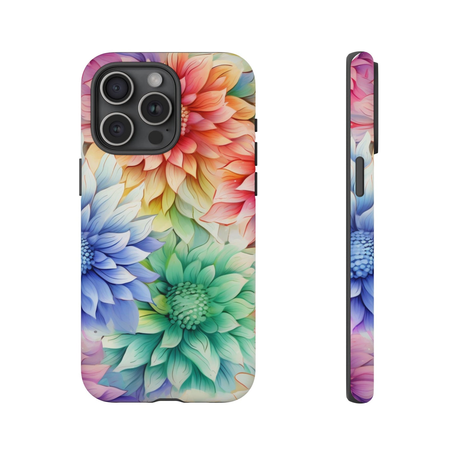 Rainbow Bloom Mandala Floral Mobile Case