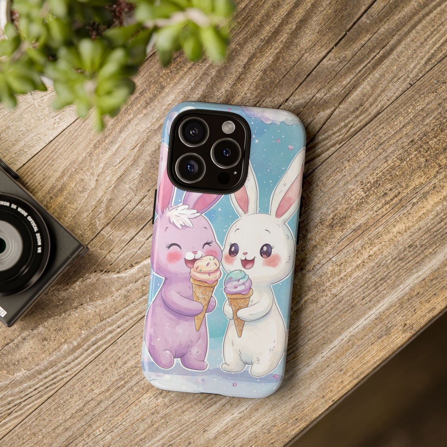 Sweet Bunny Bliss - Kawaii Anime Phone Case for iPhone, Samsung, Google Pixel