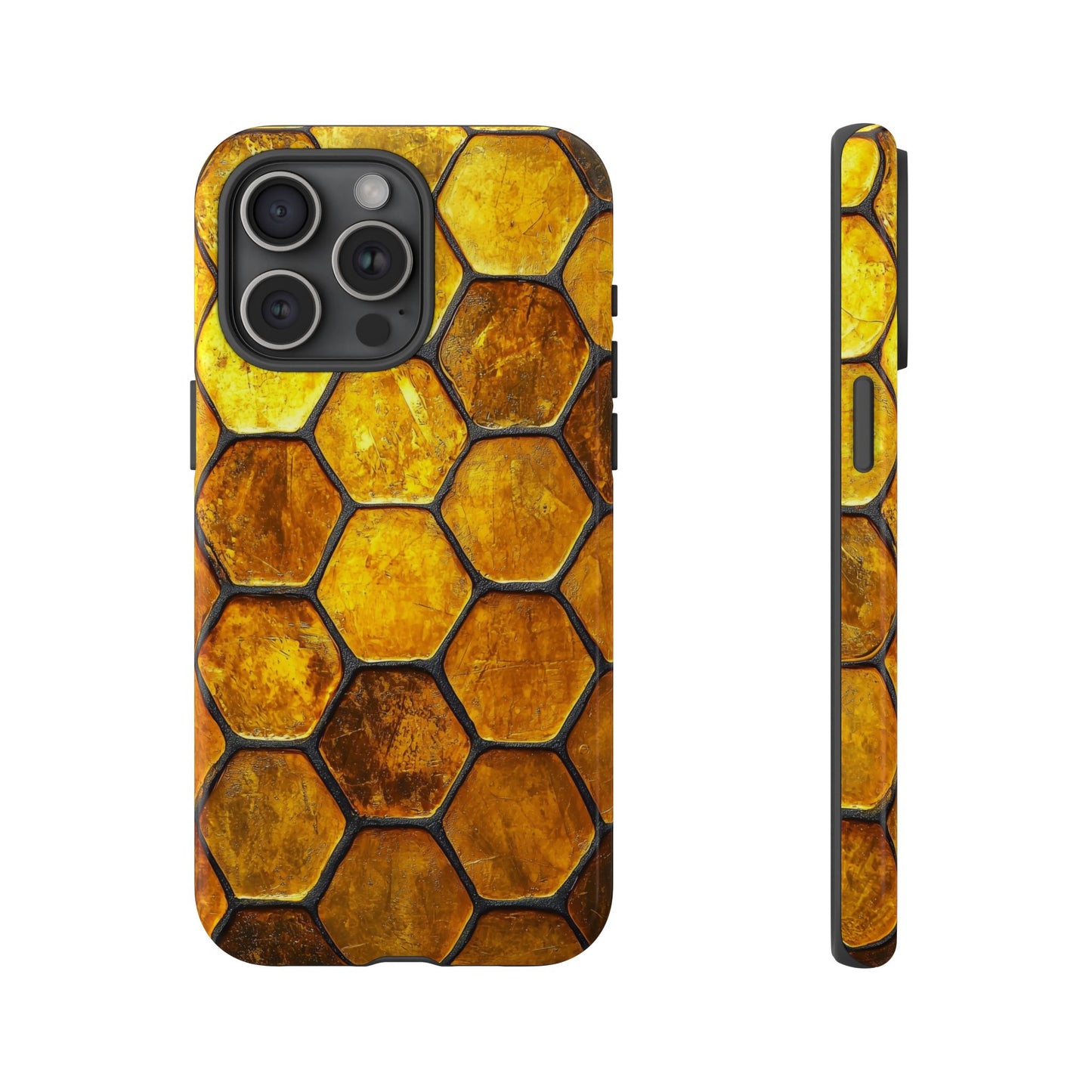 Golden Honeycomb Phone Case – iPhone, Google Pixel, Samsung