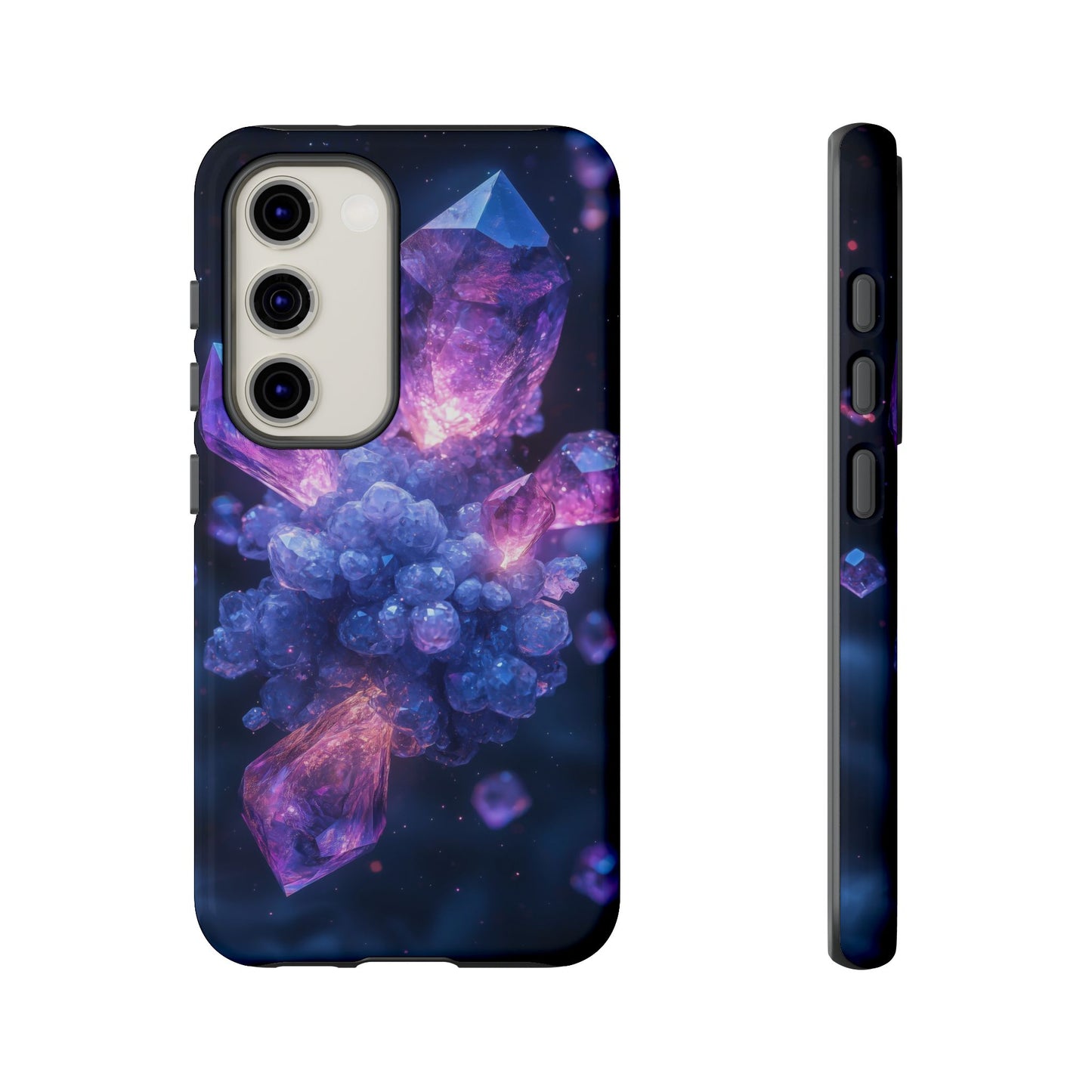 Cosmic Amethyst Crystal Phone Case for iPhone, Samsung & Google Pixel
