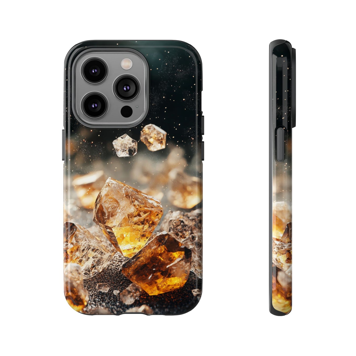 Golden Ember Crystal Phone Case for iPhone, Samsung & Google Pixel