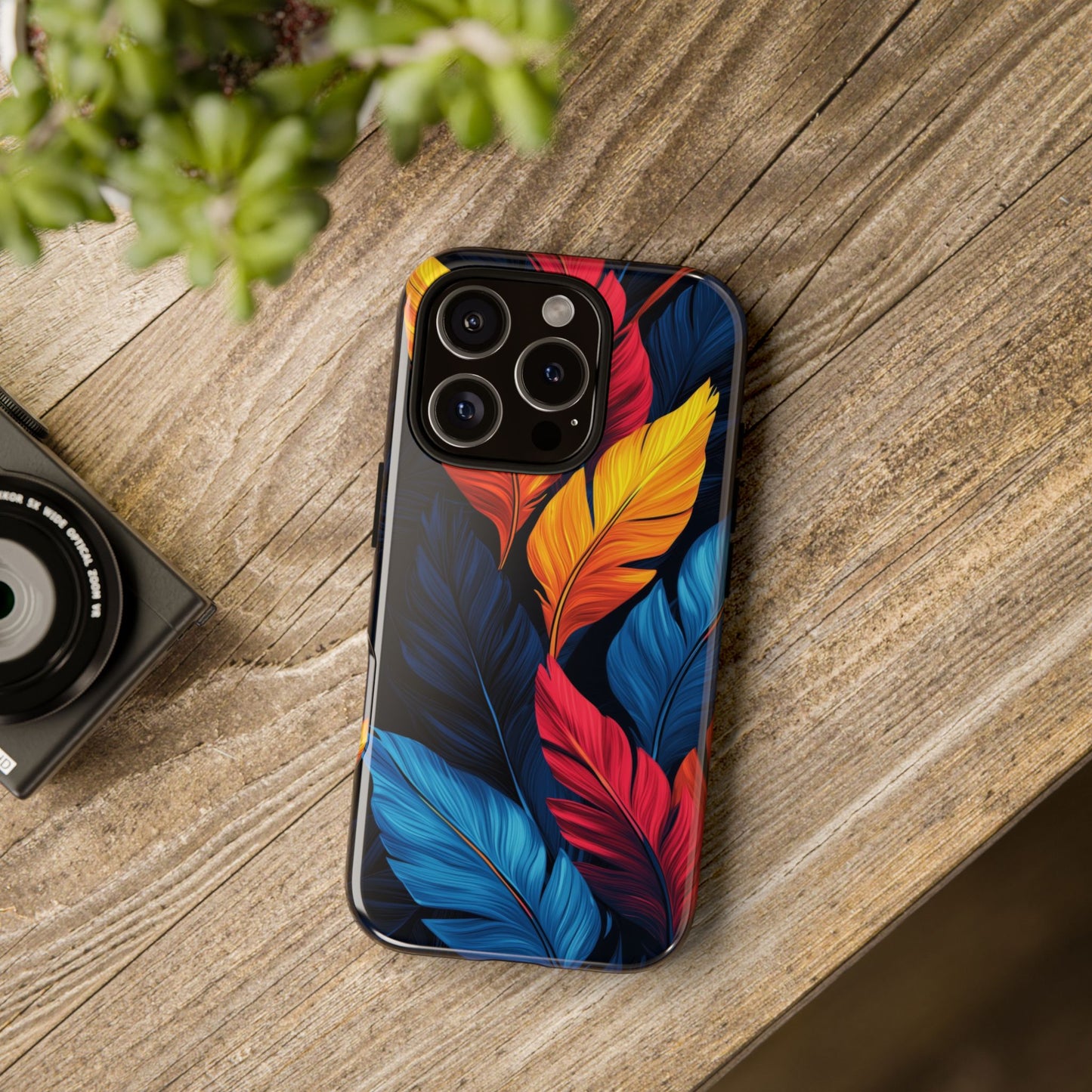 Jungle Toucan Feathers Phone Case β Vibrant & Unique for iPhone, Pixel & Samsung