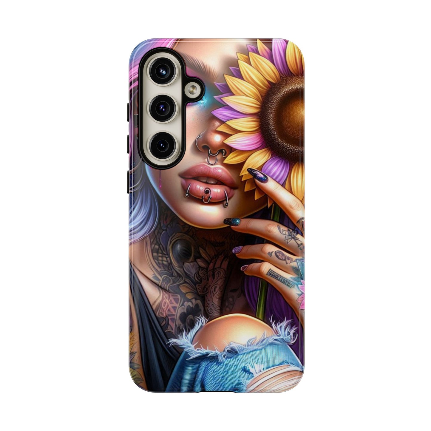 Sunflower Soul – Vibrant Ink & Cosmic Beauty Mobile Cover