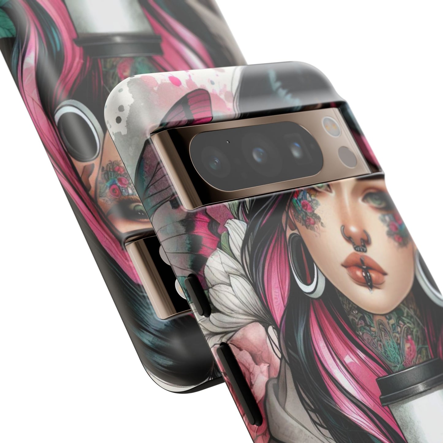 Tattooed Coffee Lover Art Mobile Case