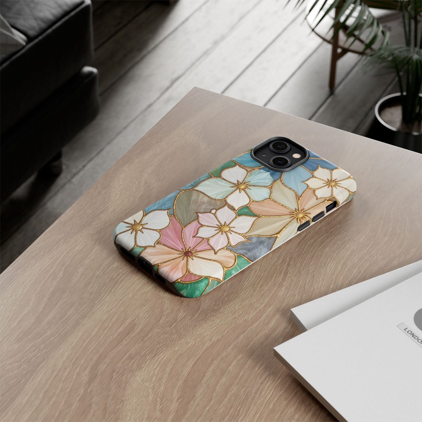 Floral Symphony: Stained Glass Elegance