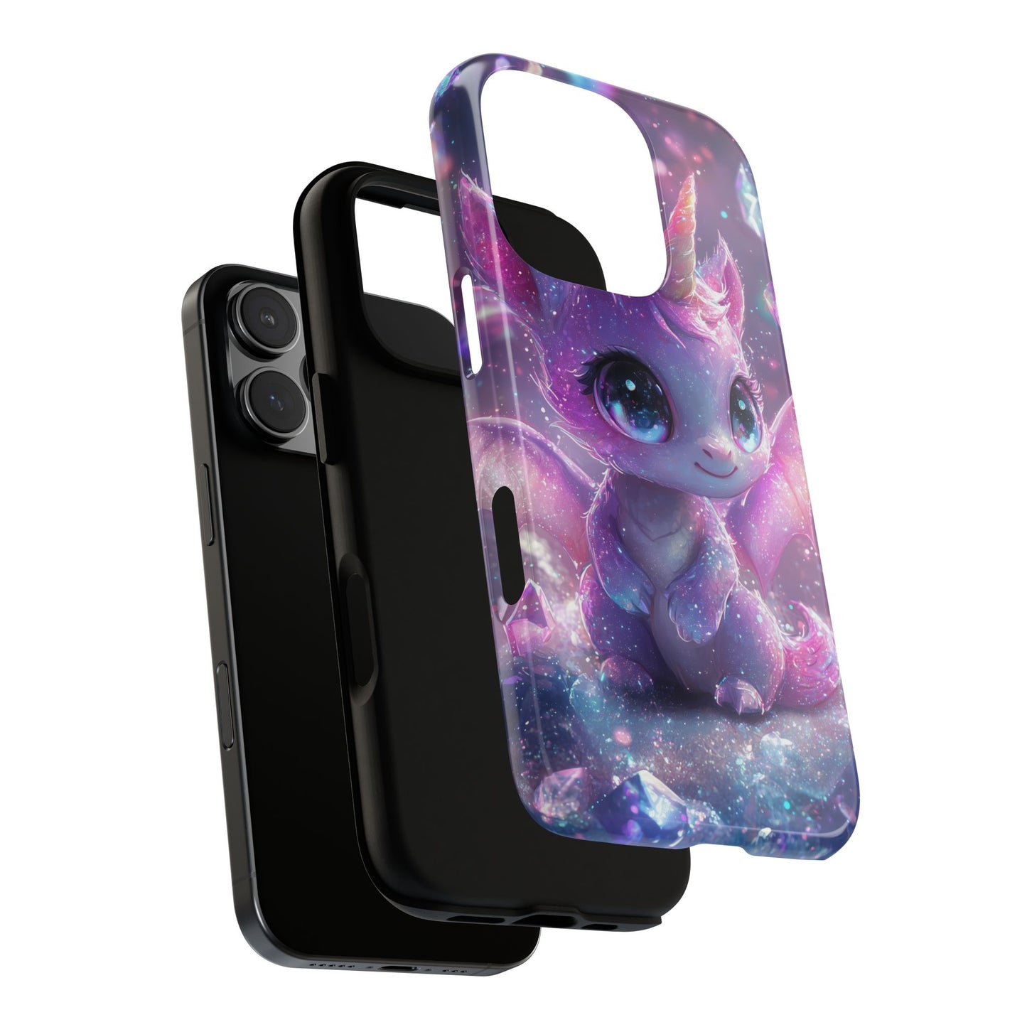 Mystic Crystal Unicorn-Dragon Phone Case for iPhone, Samsung, Google Pixel