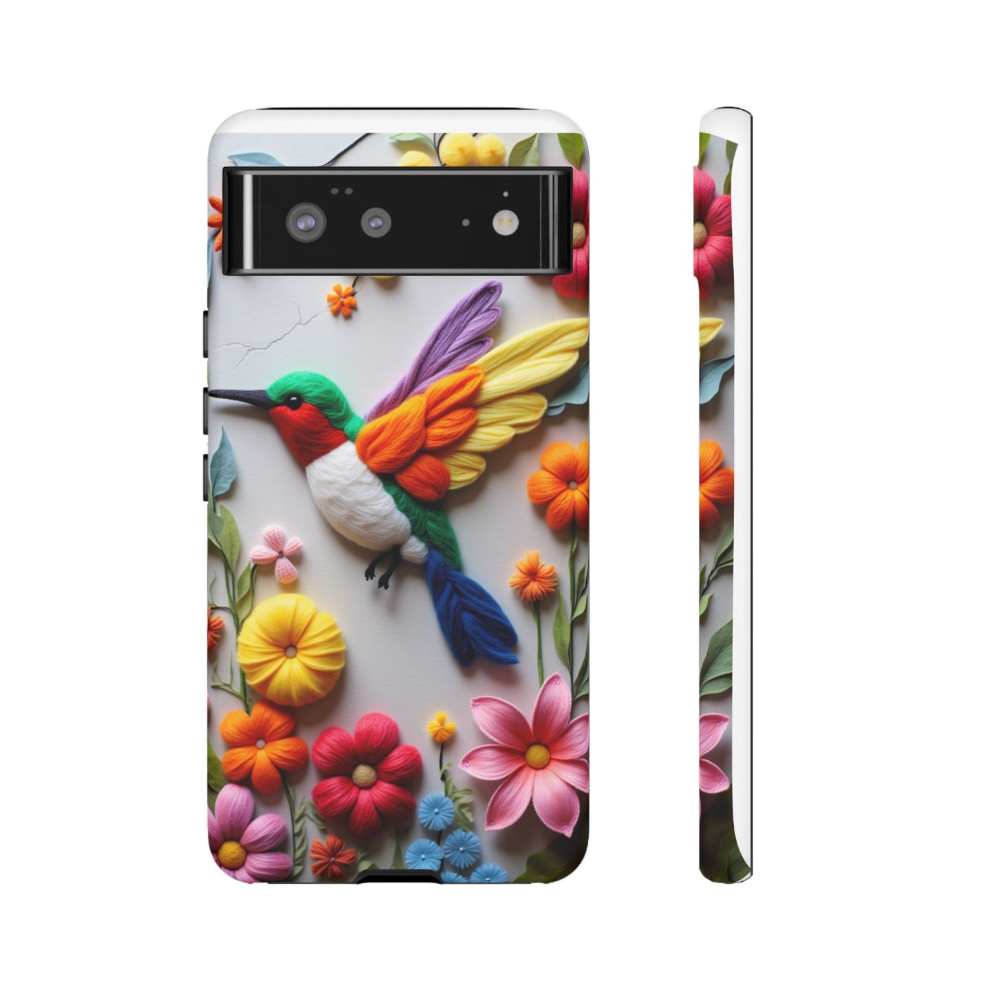 Elegant Hummingbird with Floral Mosaic Design | Nature's Artistic Vibes | Pixel 8 pro