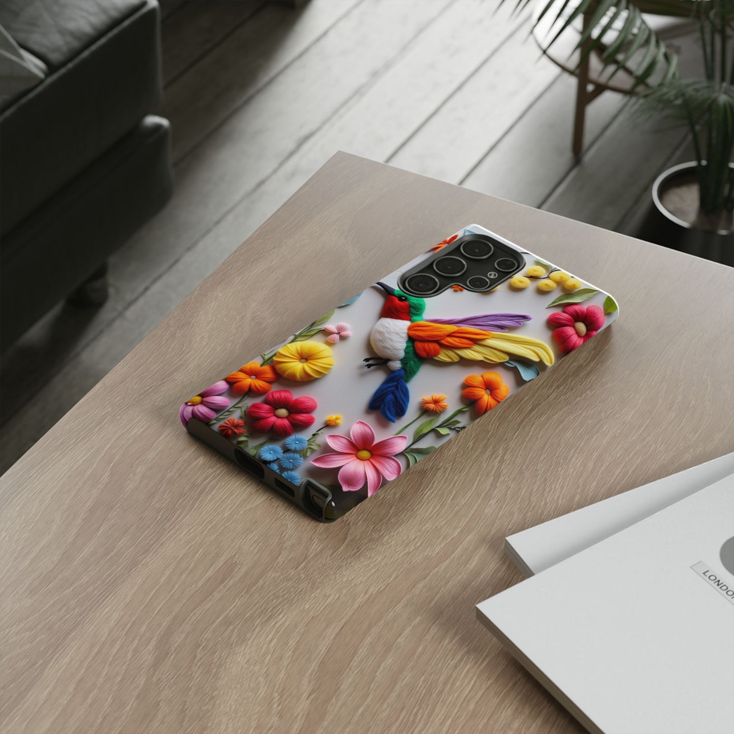 Elegant Hummingbird with Floral Mosaic Design | Nature's Artistic Vibes | Pixel 8 pro
