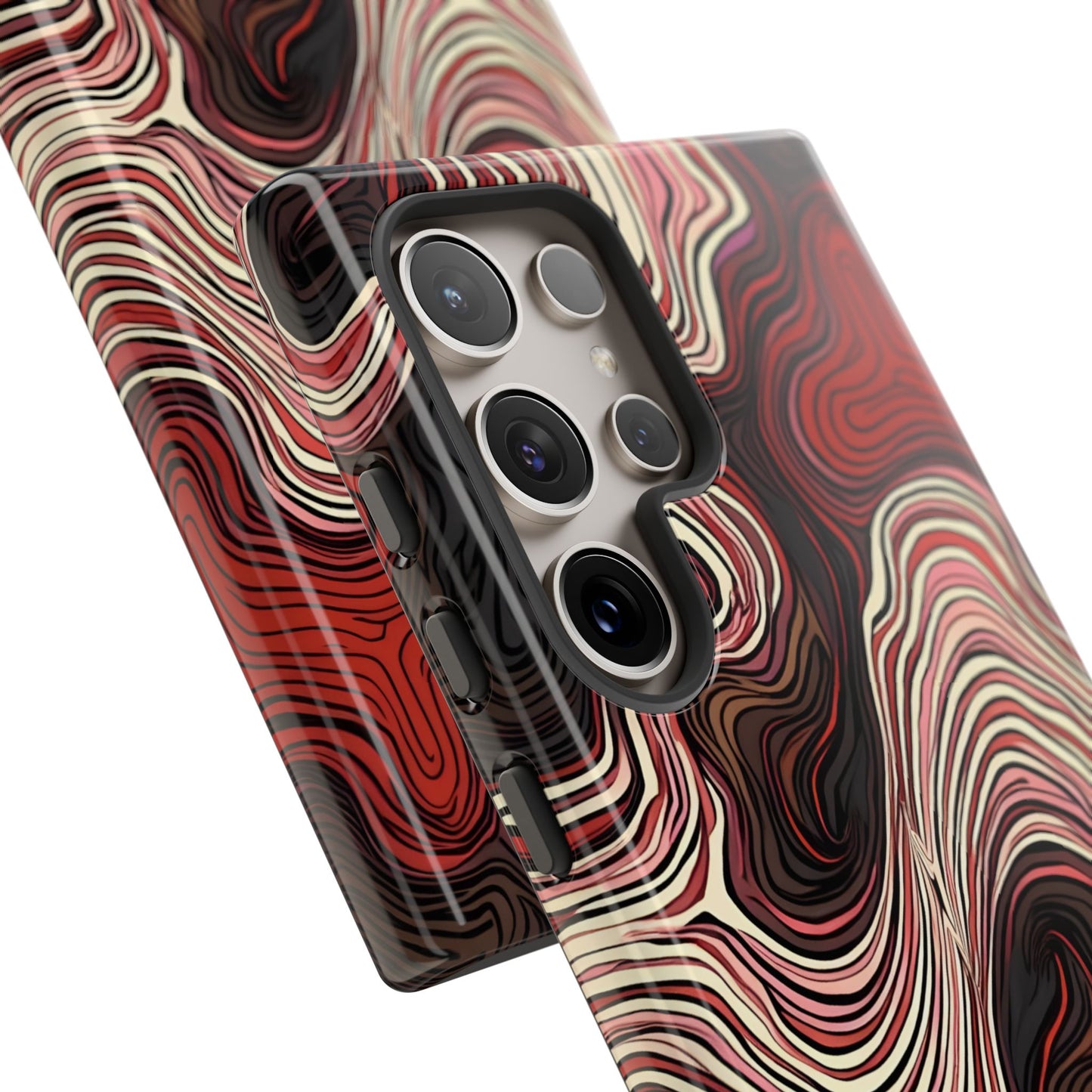 Abstract wavy illusion with swirling lines | Pattern Design