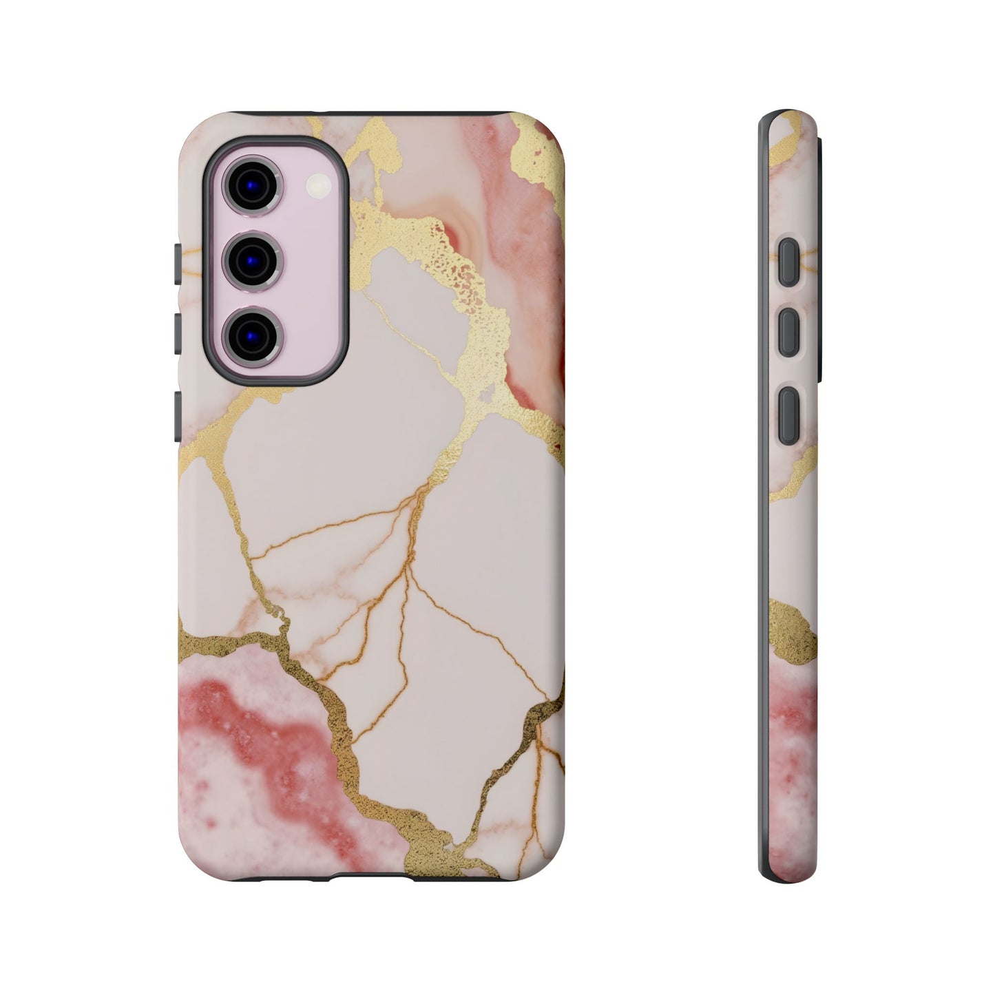 Beautiful Pink Minimal Marble Case Design