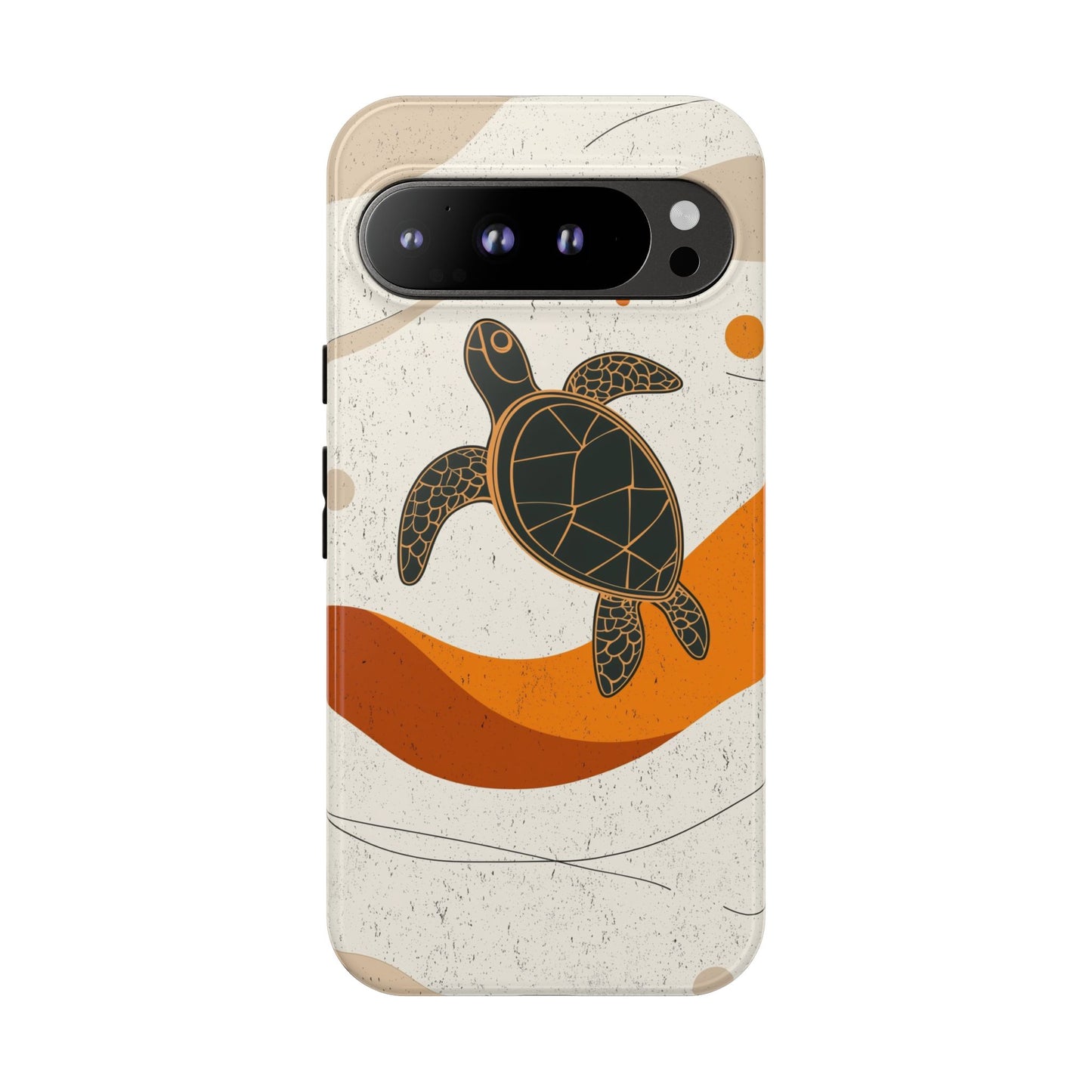 Flow of the Tide: Abstract Turtle Drift Phone Case for iPhone, Samsung & Pixel