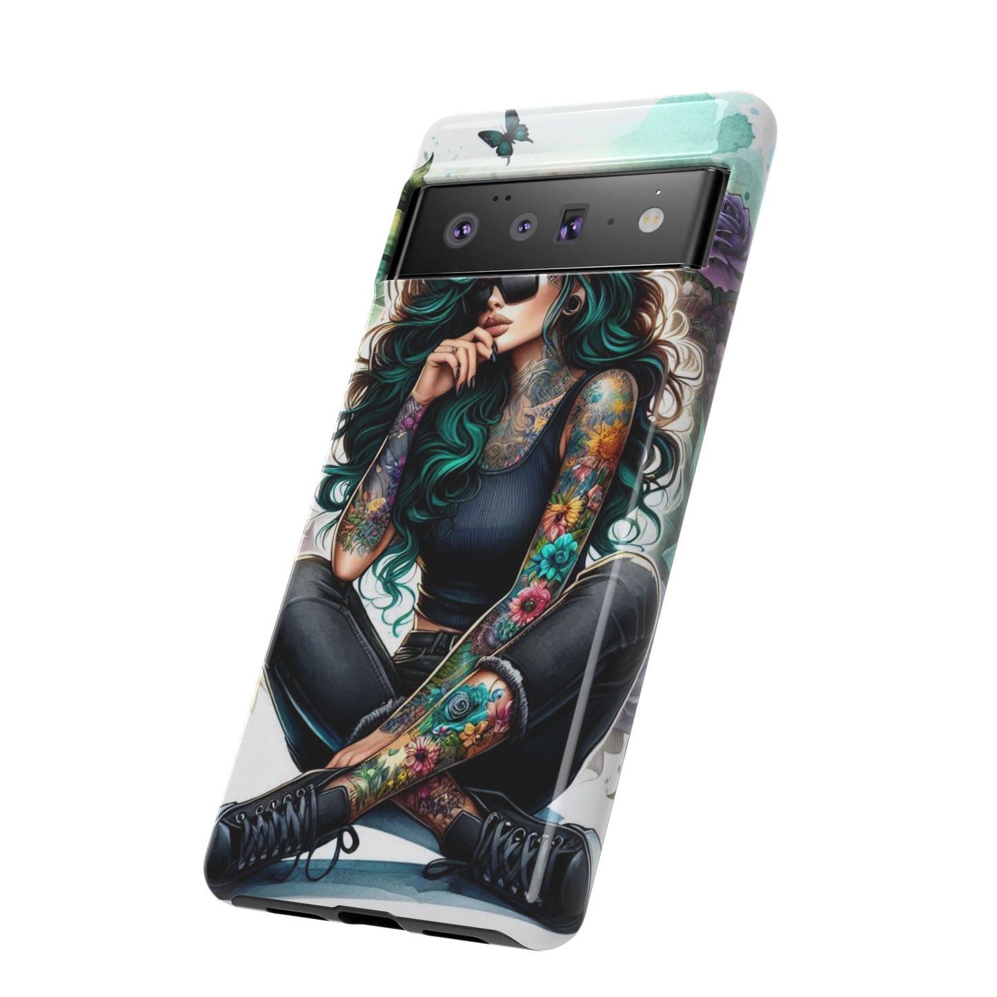 Urban Wildflower – Edgy Tattooed Beauty Mobile Cover