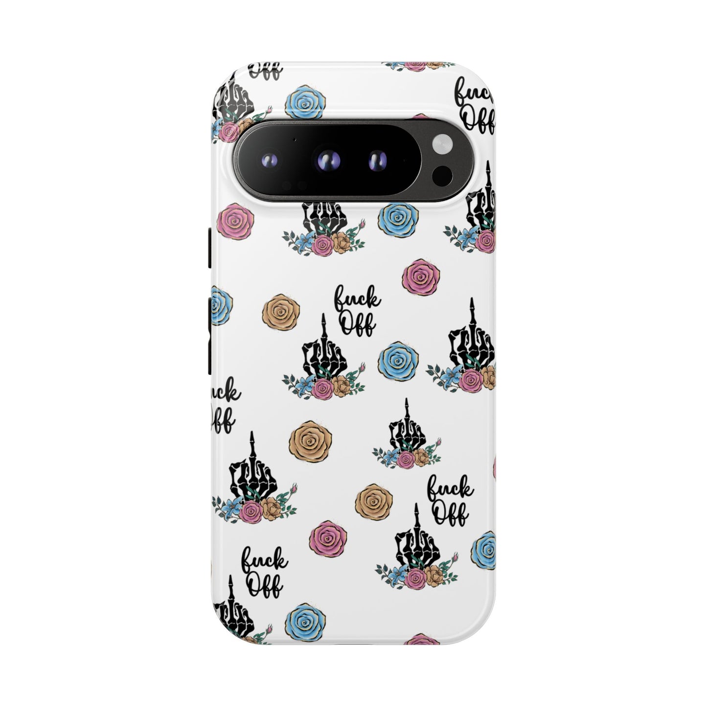 Skeleton Hand Middle Finger Phone Case β Badass Gothic Cover for iPhone, Samsung & Google Pixel