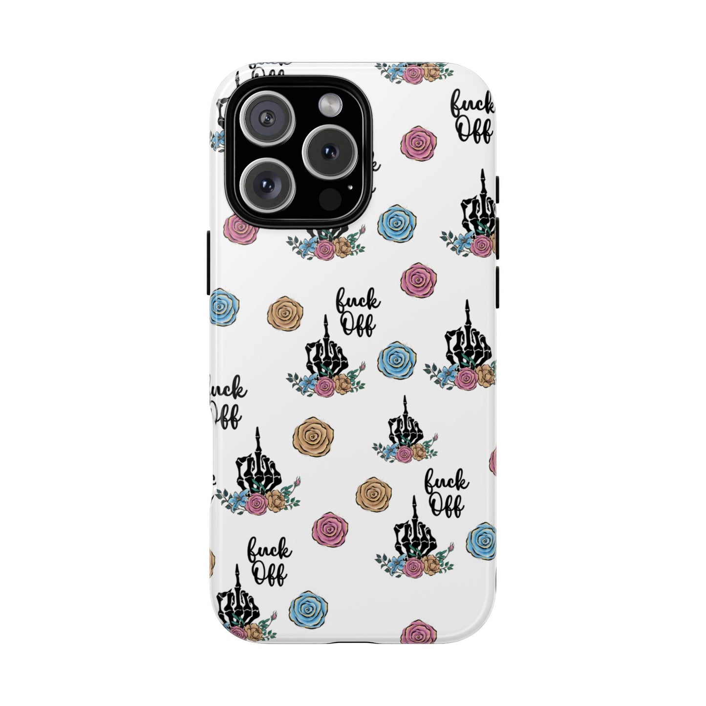 Skeleton Hand Middle Finger Phone Case β Badass Gothic Cover for iPhone, Samsung & Google Pixel